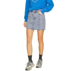 Jack & Jones Lesley High Waist Short Denim Skirt JJXX