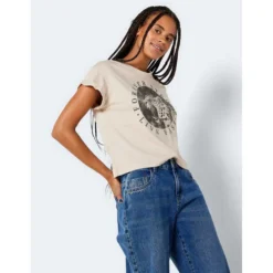 Noisy May Gaby Art Short Sleeve T-Shirt -Bloomora Shop noisy may gaby art short sleeve t shirt 3