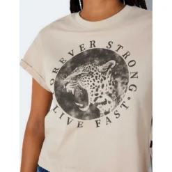 Noisy May Gaby Art Short Sleeve T-Shirt -Bloomora Shop noisy may gaby art short sleeve t shirt 4