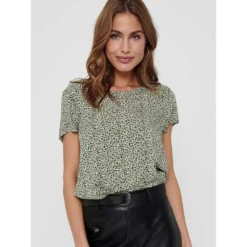 ONLY First One Life All Over Print Short Sleeve T-Shirt -Bloomora Shop only first one life all over print short sleeve t shirt 4