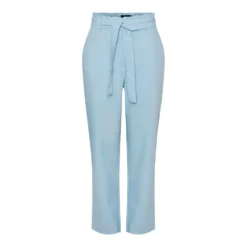 Pieces Boss Paperbag Straight Fit High Waist Pants -Bloomora Shop pieces boss paperbag straight fit high waist pants 2