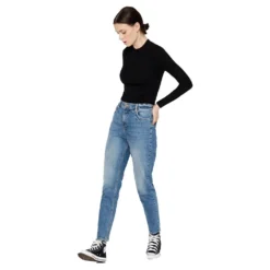 Pieces Leah Mom High Waist Ankle Jeans -Bloomora Shop pieces leah mom high waist ankle jeans 5