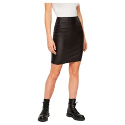 Pieces Paro High Waist Coated Skirt