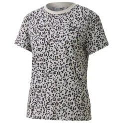 Puma Classics All Over Print Logo Short Sleeve T-Shirt