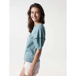 Branding Pearls Short Sleeve T-Shirt -Bloomora Shop salsa jeans branding pearls short sleeve t shirt 2