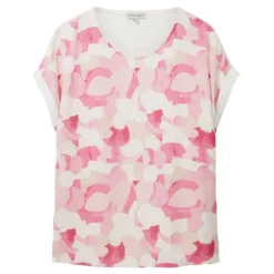 Tom Tailor Front Print Fab Mix T-Shirt