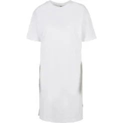 URBAN CLASSICS Dress Organic Oversized Slit T-Shirt