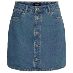 Vero Moda Harper HR M Skater Denim Skirt 11 Vero Moda Harper HR M Skater Denim Skirt -Bloomora Shop vero moda harper hr m skater denim skirt 2