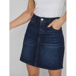 Vila Kaja Jaf Dbd Denim Skirt -Bloomora Shop vila kaja jaf dbd denim skirt 5